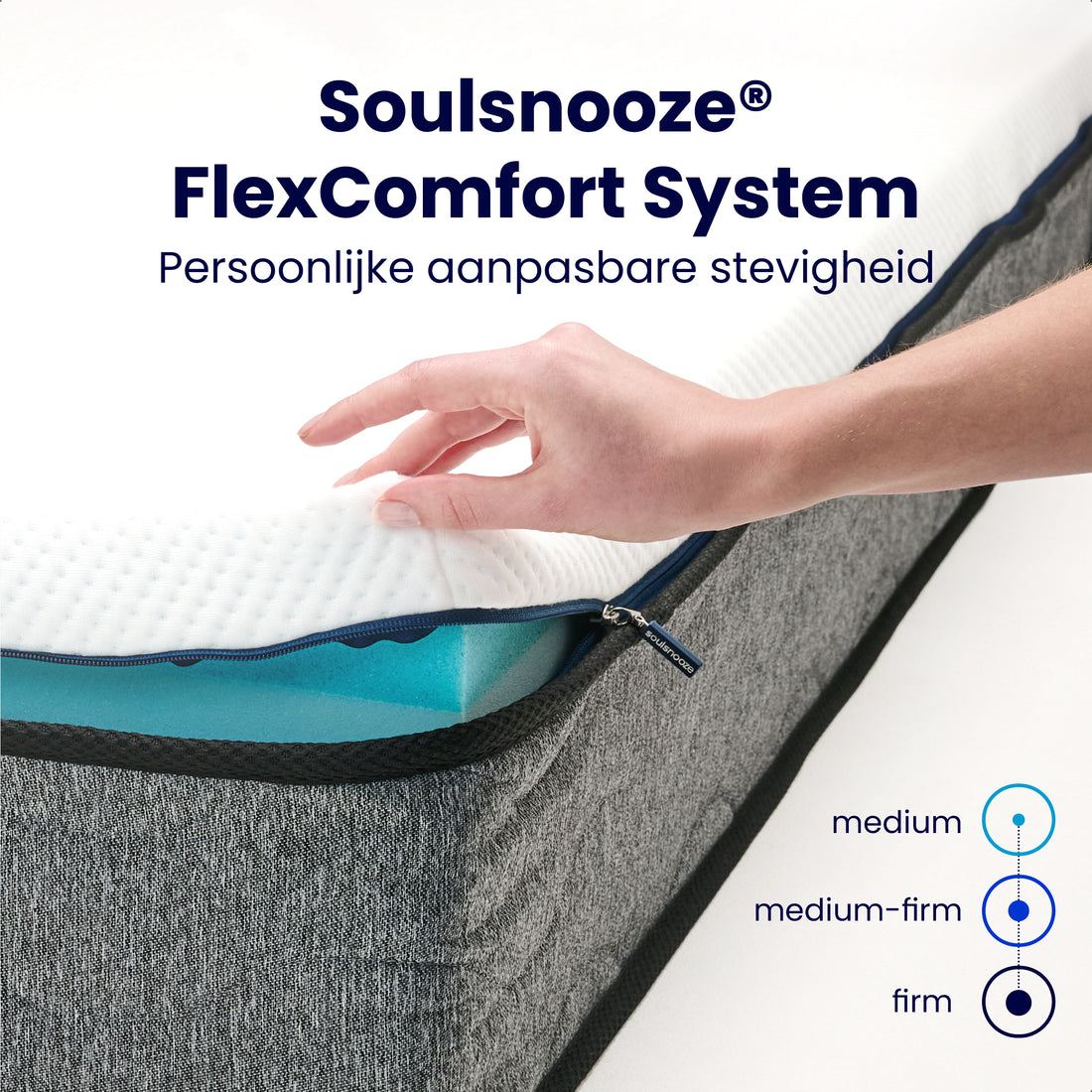 Soulsnooze FlexComfort Premium Matras 90 x 200 cm