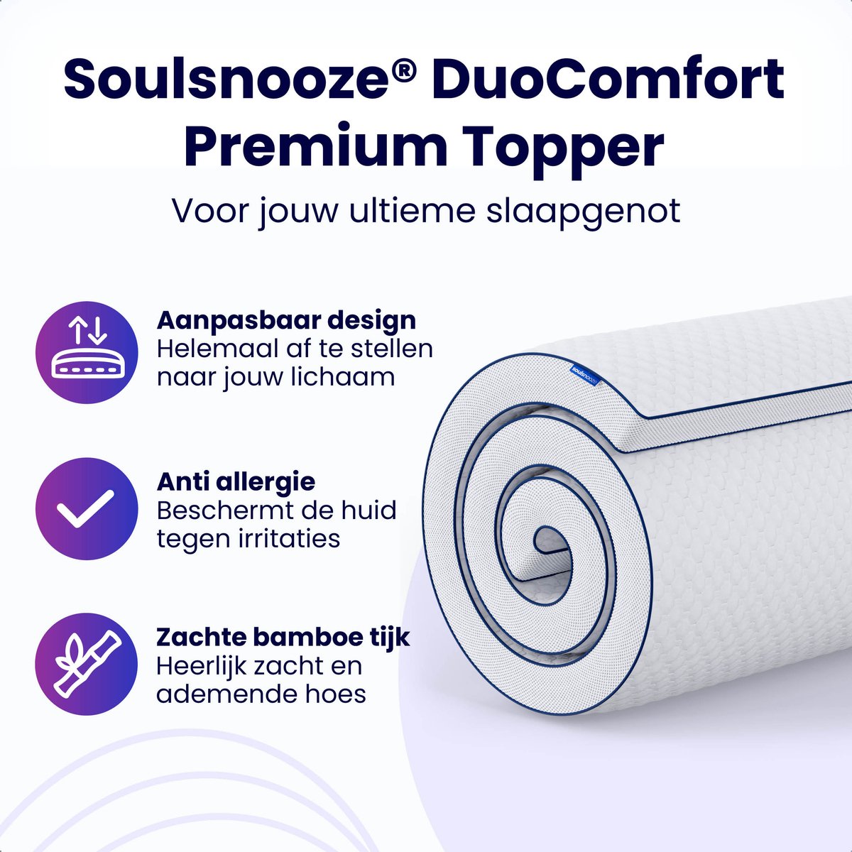 Soulsnooze Premium DuoComfort Topper
