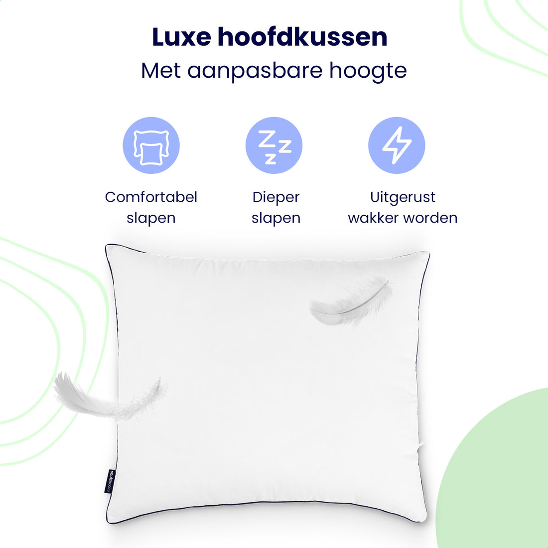 Soulsnooze Aanpasbaar Hoofdkussen Hotel Kwaliteit 2-pack