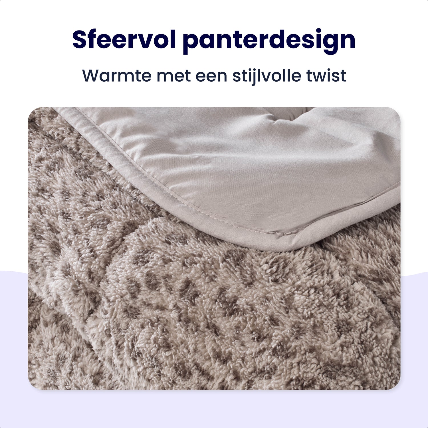 Soulsnooze Teddy Dekbed met Panter Design